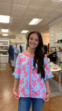 ON MY GOOD SIDE FLORAL BLOUSE