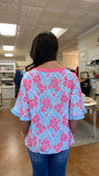 ON MY GOOD SIDE FLORAL BLOUSE