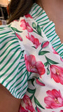 THINGS I KNOW RUFFLE TRIM BLOUSE