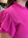 A FRESH TOUCH TEXTURED BLOUSE