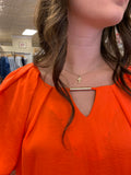 THE CRAWFORD ACCENTED BLOUSE