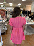 THE SELMA STRIPED BOW DRESS