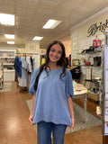 MY HEIRLOOM METALLIC DETAIL TOP