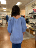 MY HEIRLOOM METALLIC DETAIL TOP