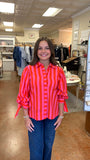 JUST ASK ME STRIPED TOP