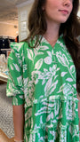 BACK TO CONFIDENCE FLORAL TIERED DRESS