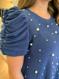 DON'T HESITATE PEARL DETAIL DRESS