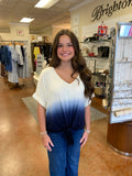 MIGHT AS WELL OMBRE BLOUSE