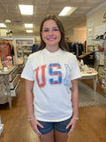 THE USA PRINTED PATCHWORK TEE