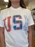 THE USA PRINTED PATCHWORK TEE