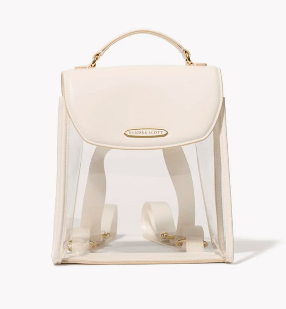 KENDRA SCOTT SMALL CLEAR BACKPACK