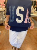 USA! USA! STUDDED TEE