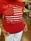 GOD BLESS AMERICA 250TH BIRTHDAY TEE