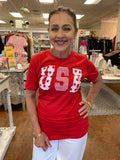 STARS + STRIPES USA TEE