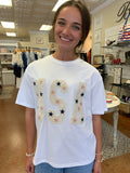 DAINTY DARLIN' USA CROCHET TEE