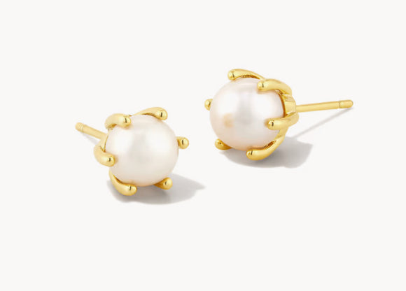 KENDRA SCOTT ASHTON PEARL STUD EAR