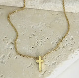 THE CLASSIC MINI CROSS NECKLACE