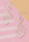 THE DETAIL MATTE FILIGREE DOUBLE DROP EARRING