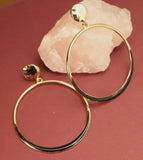 KEEP IT UP OPEN CIRCLE EARRING