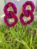 DOUBLE TAKE DOUBLE LINK EARRING