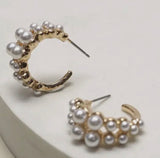 DOUBLE TAKE PEARL HOOPS
