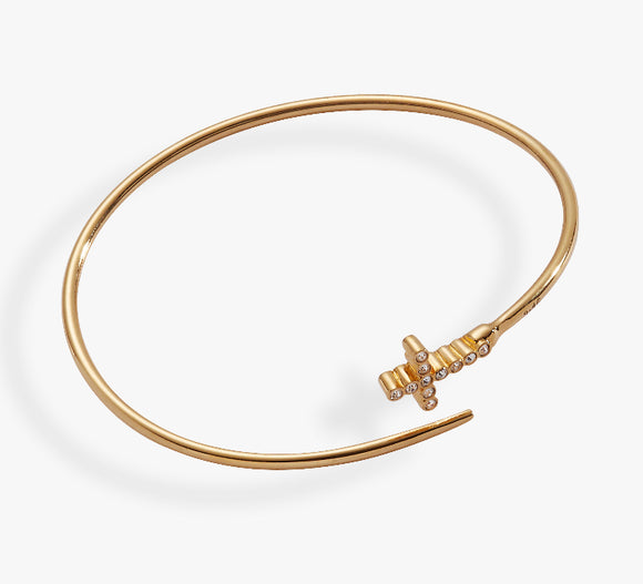 ALEX & ANI FAITH BESPOKEN CROSS CUFF