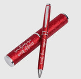 GIFT PEN IN CASE WITH SCRIPTURE OR ENCOURAGING WORDS