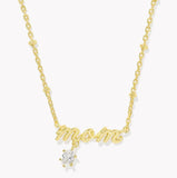 KENDRA SCOTT MOM CRYSTAL NECKLACE