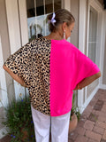 THE HALF & HALF COLOR BLOCK TOP