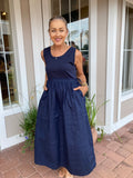 EASY GOING SLEEVELESS MIDI DRESS