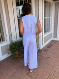 TIMELESS SEERSUCKER STRIPED BOW 2 PIECE SET