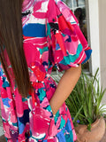 SUNNY DAYS FLORAL BABYDOLL DRESS