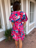 SUNNY DAYS FLORAL BABYDOLL DRESS