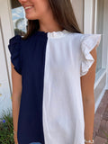 LOOK AT ME COLOR-BLOCK TOP