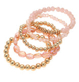 ALL THE CHARM 5 pc FACETED STRETCH BRACELET SET