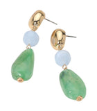 MARBLED DREAMS RESIN PEBBLE DROP EARRINGS