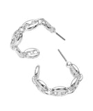THE MARINER LINK HOOP EARRINGS