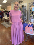 COUNT ON ME 2 PIECE GAUZE SKIRT SET