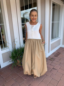 SUMMERS PERFECT BUBBLE BOTTOM COLOR BLOCK MAXI