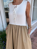 SUMMERS PERFECT BUBBLE BOTTOM COLOR BLOCK MAXI