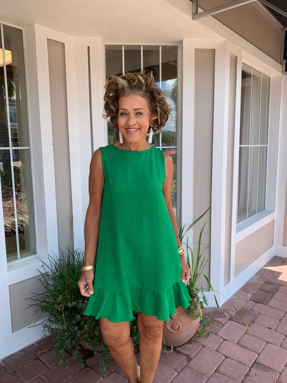 WITH A TWIST SLEEVELESS DRESS