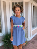 LOVELY ONE TASSEL DETAIL DRESS