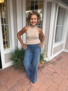 SPANX SEAMED FRONT WIDE LEG