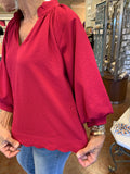 LIVING FREE BALLOON SLEEVE TOP