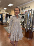 NEW DIRECTION STRIPED DRESS ￼