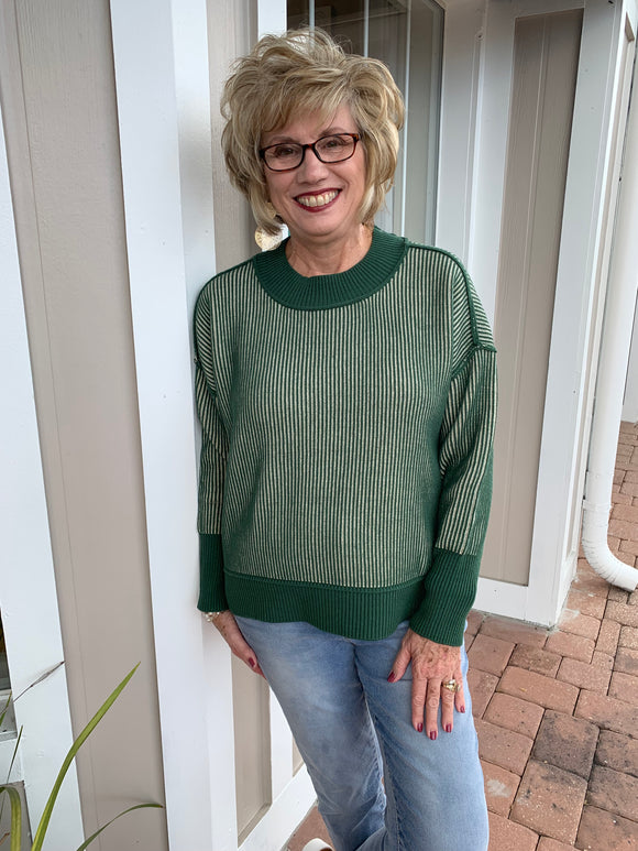 ALL IT CAN BE TWO TONE SWEATER