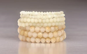 TALK OF THE TOWN 7 PC MULTI LAYER BEADED BRACELET SET