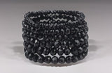 TALK OF THE TOWN 7 PC MULTI LAYER BEADED BRACELET SET