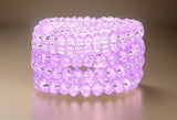 TALK OF THE TOWN 7 PC MULTI LAYER BEADED BRACELET SET