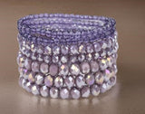 TALK OF THE TOWN 7 PC MULTI LAYER BEADED BRACELET SET